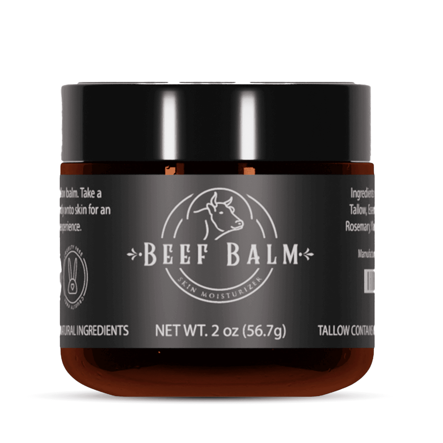 Beef Tallow Balm - Beef Tallow For Skin Care, Tallow Moisturizer, Face Cream, Lotion & Cream (Vanilla, Grass-Fed Tallow)