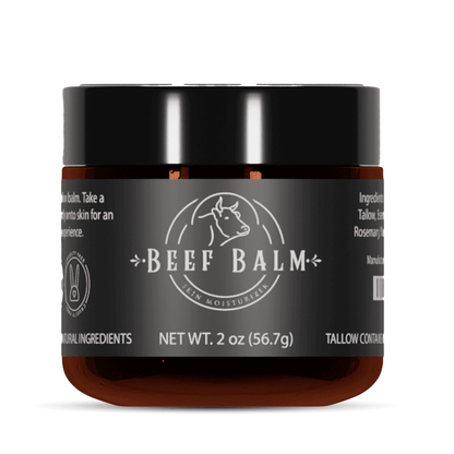 Beef Tallow Balm - Beef Tallow For Skin Care, Tallow Moisturizer, Face Cream, Lotion & Cream (Vanilla, Grass-Fed Tallow)