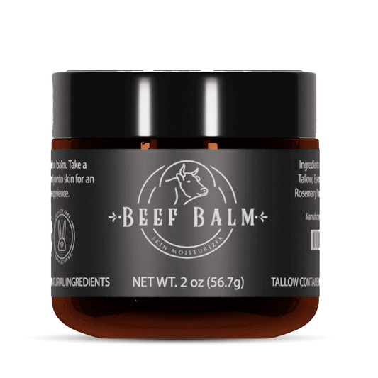 Beef Tallow Balm - Beef Tallow For Skin Care, Tallow Moisturizer, Face Cream, Lotion & Cream (Vanilla, Grass-Fed Tallow)